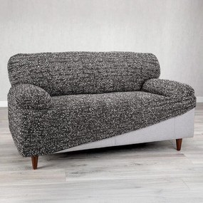 Bielastické poťahy GLORIA šedá dvojkreslo (š. 120 - 160 cm)