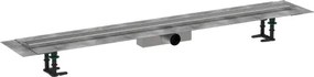Hansgrohe RainDrain Compact ,úplná sada sprchového žľabu 1200 pre štandardnú inštaláciu, kartáčovaná nerezová oceľ, HAN-56184800