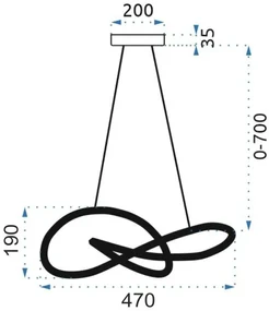 Toolight - LED stropné svietidlo APP819-CP + diaľkové ovládanie, chrómová, OSW-04029