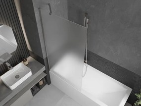 Mexen Next, vaňová zástena 1-krídlová 90 x 150 cm, fixné krídlo, 6 mm námraza sklo, chrómový profil, 895-090-000-00-30-01