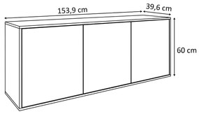 KOMODA ALWIN BIELA DUB ARTISAN BEZUCHYTKOVÁ ZÁVESNÁ