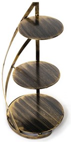 Kovový servírovací podnos Nowell Gold, 38x60 cm