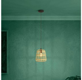 Eglo 390152 - Luster na lanku MONTEZUELO 1xE27/40W/230V pr. 24 cm bambus