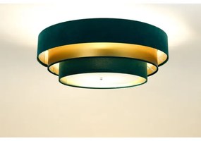 Stropné svietidlo TRINITI 2xE27/60W/230V zelená/zlatá