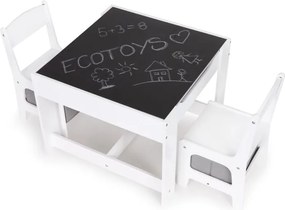 Stolík s dvoma stoličkami, sada detského nábytku