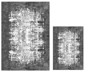 Biele/sivé kúpeľňové predložky v súprave 2 ks 60x100 cm Modern – Mila Home