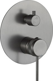 Rea Lungo Grip, podomietková sprchová súprava + BOX montážny systém, grafitová, REA-P8958