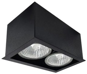 Brosline 1080 - Bodové svietidlo CAGE 2xGU10/10W/230V čierna