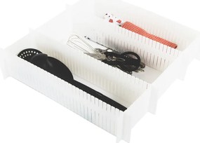 Súprava 6 bielych oddeľovačov do zásuvky Compactor Drawer Dividers