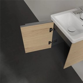 VILLEROY &amp; BOCH Subway 3.0 závesná skrinka pod umývadielko, 1 dvierka, pánty vľavo, 351 x 309 x 429 mm, Nordic Oak, C58300VJ