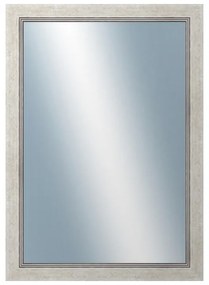 DANTIK - Zrkadlo v rámu, rozmer s rámom 50x70 cm z lišty CARRARA biela (2896)