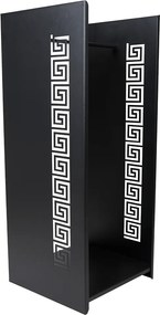 Kovový stojan na drevo Kely, 40x100 cm, čierna