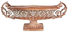 Planter 81x19x36 Cm Brown Ceramic Material - 81*19*36 cm