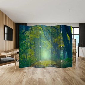 Paraván - Cesta lemovaná stromami (210x170 cm)