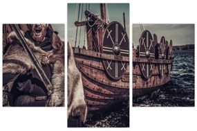 Obraz - Vikingský bojovník (90x60 cm)