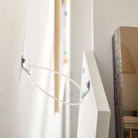 Polica na knihy 8-stupňová, knižnica, biela