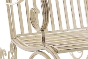 Kovové hojdacie kreslo Smile (SET 2 ks) - Krémová antik