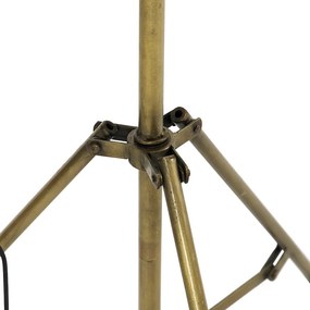 Priemyselná stojaca lampa trojnožka bronzová - Mangoes
