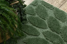 Kúpeľňový koberček SUPREME LINES kamienky, zelený