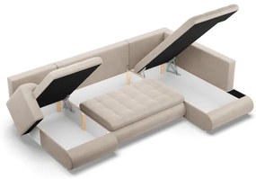 Sedacia súprava FORESTA Kronos v tvare U, pravá béžová