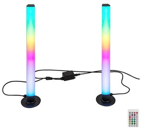 Rabalux 76014 - SADA 2x LED RGB Stmievateľná stolná lampa PACO LED/5W/5V