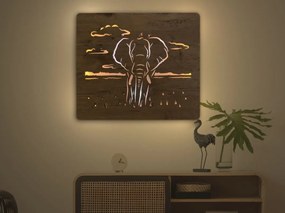 Led obraz Slon na batériu