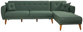 Dizajnová rozkladacia sedačka Gianetta 277 cm zelená