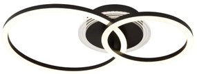 Globo 48039-30 - LED stropné svietidlo LORETTA LED/30W/230V pr. 33x50 cm čierne