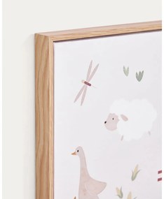 Detský obrázok 30x40 cm Pecky – Kave Home