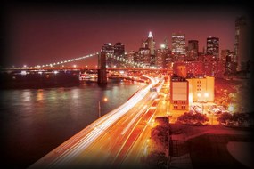 Fototapeta - New York Brooklyn Bridge City (152,5x104 cm)