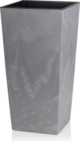 PLASTOVÝ KVETINÁČ PORTO SADA 3KS 67,7X35 CM+46,5X25 CM+57X30 CM IMITÁCIA BETÓNU SIVÁ