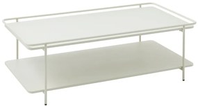 Svetlosivý kovový konferenčný stolík 55x110 cm Yuba – Unique Furniture