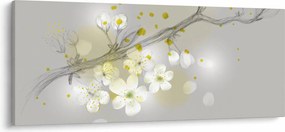 Obraz rozkvitnutej vetvičky (120x50 cm)
