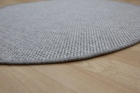 Timzo, AKCIA: 120x120 (průměr) kruh cm Kusový koberec Nature platina kruh, šedá, chodba / predsieň