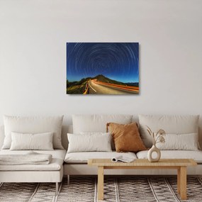 Sklenený obraz rotujúcich hviezd (70x50 cm)