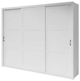 Skriňa Frama 255 biela rukoväť čierna