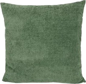 Dekoračný vankúš Chenille Cross 60x60 cm, zelená%