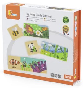 Drevené puzzle Viga 44675 môj domov