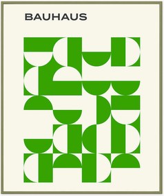 Nástenná dekorácia v ráme Bauhaus Green Poster