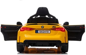 LEAN CARS BMW M4 na akumulátor, žlté