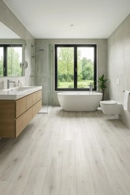 Beauflor, PVC podlaha - lino Ambient Silk Oak 916L, na mieru, šíře 3m,4m, šedá, bez podkladu, chodba / predsieň