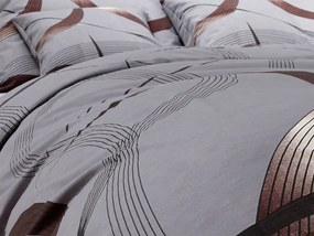 Bavlnené obliečky PLAVA sivé Rozmer obliečky: 2 ks 70 x 90 cm | 200 x 220 cm