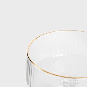 Pohár LYNN so zlatým okrajom 725791 240 ml