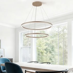 Brilagi - LED stmievateľný luster na lanku PORTOFINO LED/98W/230V pr. 80 cm béžový + DO