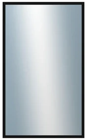 DANTIK - Zrkadlo v rámu, rozmer s rámom 60x100 cm z lišty PERLA čierna lesklá vysoká (2548)