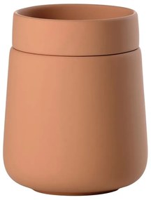 Oranžový kameninový kúpeľňový organizér na vatové tampóny Nova One – Zone