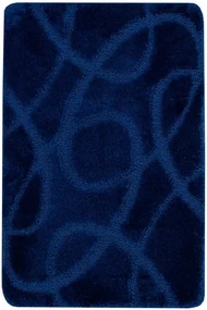 Kúpeľňový koberček Kobe Navy granátový, línie