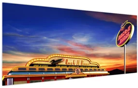 Obraz - Večerný bar (120x50 cm)
