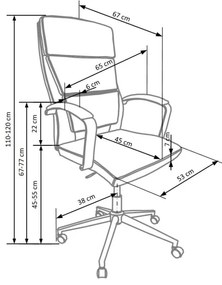 Kancelárska stolička FANU biela