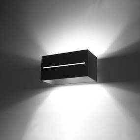 Sollux Lighting Nástenné svietidlo LOBO MAXI čierne